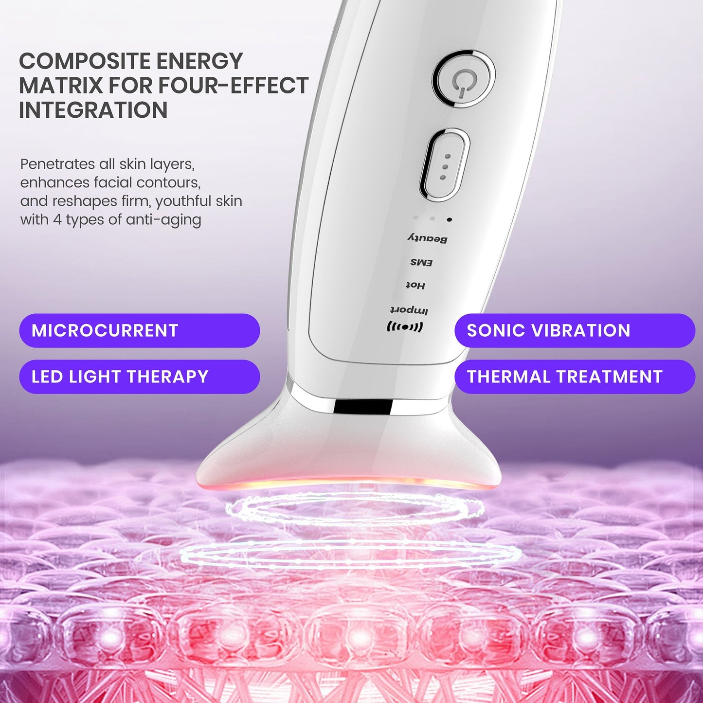 LiftPro Contour - Tecnologia Microcorriente LED Vibracion Termica