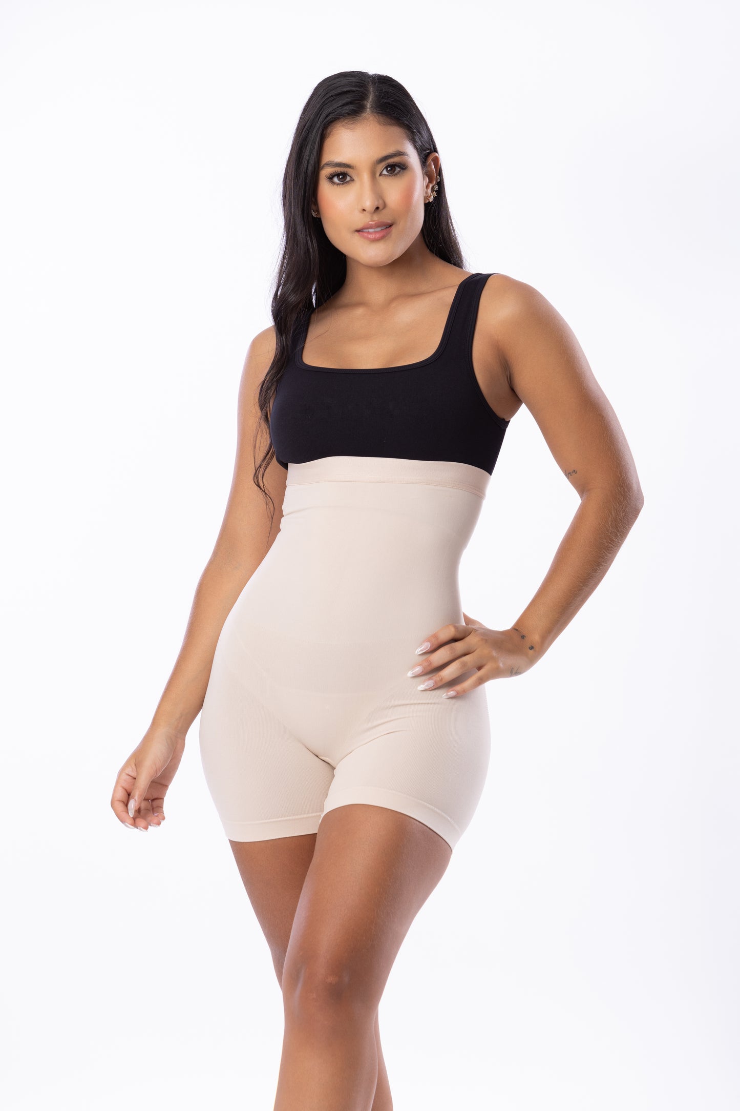 Faja Short Moldeadora Body Seamless - Vista lateral